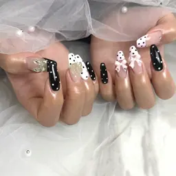 【人気No.1🧚🏻♀️】チップ長さ出し10本+持ち込み🆗やり放題❤️※パーツ無料(事前にデザイン画像の送付必須)