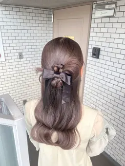 🌹土日祝参列用ヘアセット🌹【シニヨン、ハーフアップ、編みおろし、カチモリ等】