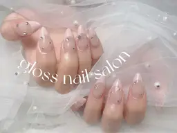 フレンチネイルorカラーグラデーション(クリアベース)現金のみ)