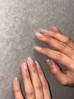 選べるシンプルアート❤️自爪を削らないシェラックorジェル