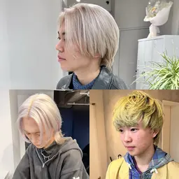 🙎‍♂️メンズ限定🙎‍♂️カット&ダブルカラー&トリートメント(ウルフ／マッシュウルフ／ブリーチ／ダブルカラー）