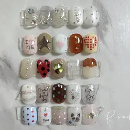 マグネットorフラッシュ+sns流行アート2本