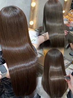 【💖1番人気·最高級髪質改善💖】                   カット➕ワンカラー➕美髪整形トリートメント🎀