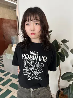 カット+パーマ (ミディアム)