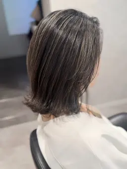 【さりげなくイメチェン🎨】デザインカット＋ハイライト＋うるツヤカラー＋保湿トリートメント