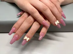 チップ◆10本長さだし/ワンカラーorラメグラ¥7980 【オフ込み、パーツ2個無料】