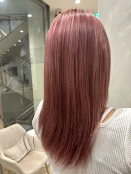 【念願のハイトーンに】💫全頭ブリーチ➕オンカラー➕1stepトリートメント💫（縮毛履歴ある方は施術❌）