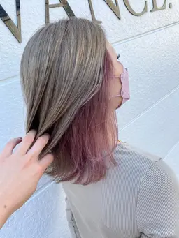 さりげなく可愛い✨カラー+インナーカラー+トリートメント✨