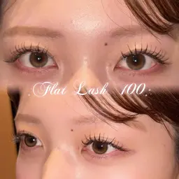 【オフなし❌】flatマツエク~100本(カラー変更可+¥550)(LED選択時+¥1100)