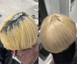 メンズのみ⚠️ブリーチリタッチ(根元のみの施術)モデル🌈オンカラーも🉑ホワイトレベル不可❌