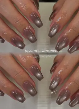 オフ🈶✩.*˚マグネットネイル✩.*˚【ワンカラー】/大宮/パラジェル変更可能🫧ྀི🎀ིྀ