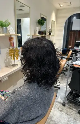 カットパーマモデル