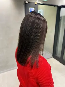 【白髪ぼかしメンテナンス◎】ブリーチあり白髪ぼかし＋オンカラー＋Aujuaトリートメント