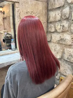 ブリーチリタッチ+髪質改善オンカラー🌸(4stepトリートメント付)