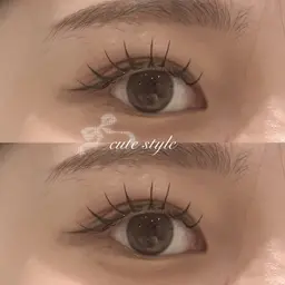 🎀マツエク上下🎀(上120本 下20本)束感コーティング、オフ込み💞