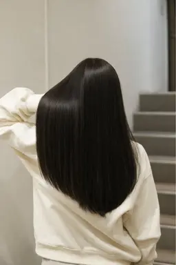 🉐【癖でお悩みの方にオススメの髪質改善】✨酸性ストレート✨高濃度ケラチン10stepトリートメント付き