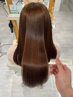 【🫧圧倒的サラ艶髪🫧】ワンカラー+髪質改善トリートメント