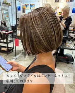 デザインカラー(ハイライト、ローライト)+トリートメント