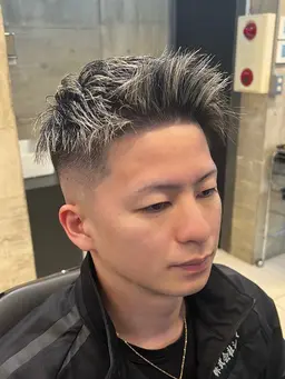 メンズカット＋ハイライト【フェード可能カラー＋4000円】ブリーチ追加は＋6000円