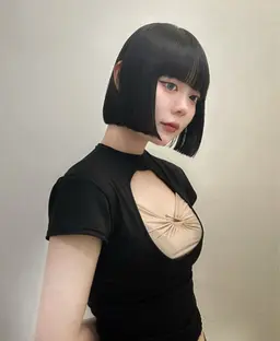 【cut model】 切りっぱなしBOB cut+システムトリートメント🧤10代​〜​20代限定