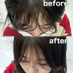 【練習モデル募集】前髪縮毛矯正💇♀️ナチュラルで扱いやすい前髪に✨