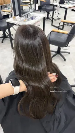 ✨️人気Ｎｏ．1 ✨️髪質改善カラー➕𝗔𝘂𝗷𝘂𝗮treatment(4step)口コミ特典で超音波アイロン🎀