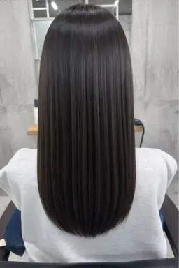 【地毛のような極上の艶髪へ】酸性ストレート＋最高峰TOKIOトリートメント（ロング料金なし）