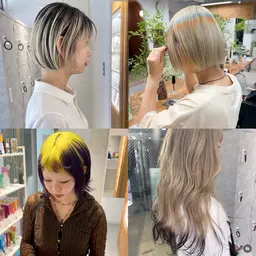 デザインカラー+全体カラー(ブリーチ込み)✽.。.:*