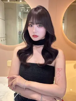 韓国風小顔カット➕透明感カラー➕Aujua 6stepトリートメント❣️