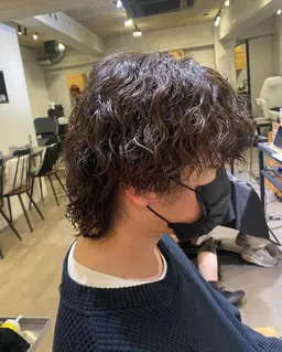 【✨🪐メンズ🪐✨】カット+特殊パーマ(ツイスト・スパイラル等)+眉毛カット