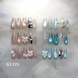 サンプルから選ぶアートBコース✨ワンホン、韓国ネイル、大人ニュアンス、マグネット【オフ込み】