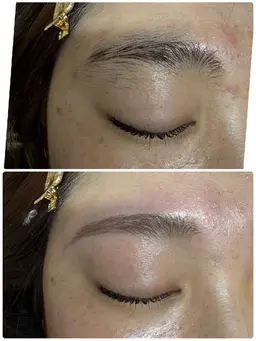 アイブロウワックス脱毛【眉カット+間引き+メイク込み】