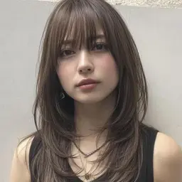 【艶と透明感が手に入る】透明感カラー+超音波トリートメント #レイヤーカット#顔周りカット#艶髪#暖色#韓国風