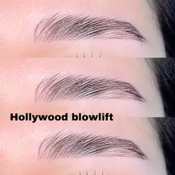 【ハリウッドブロウリフト】（眉毛パーマ＋ワックス脱毛）※自眉毛7mm以上の方［再来様＋500円］
