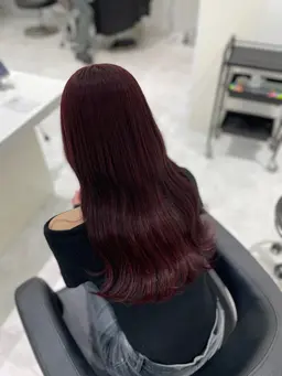 🥀新規限定🥀暖色カラー➕うる艶髪質改善トリートメント🍓･:*+.