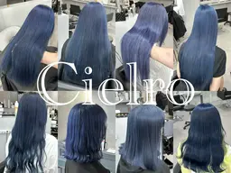 💙韓国風ネイビーカラー/ブルーブラック💙ケアブリーチ1回＋オンカラー《ダブルカラー》