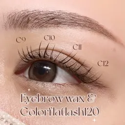 フラットラッシュ80本以上（最低¥4490​〜​）の予約はこちらから💌詳細必読⚠️（カラー別途¥1100）