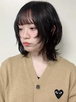 💛顔まわりレイヤー+前髪カット+アイロンセット