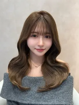 韓国風レイヤーカット＋フルカラー＋髪質改善ケラスターゼトリートメント🌸