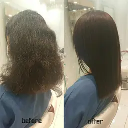 【新規限定✨】ダメージ軽減縮毛矯正＋セクションカット(2cm以内)