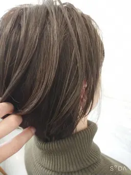 【白髪ぼかし】カット+カラー/ハイライト+トリートメント(明るめカラーで白髪を目立ちにくくさせます)