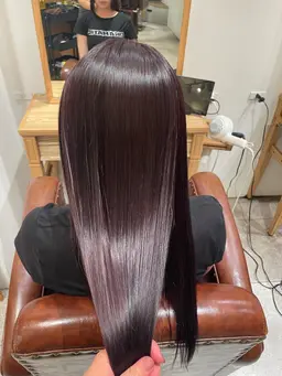 酸性ストレートパーマ+ケアトリートメント🏃🏼♀️