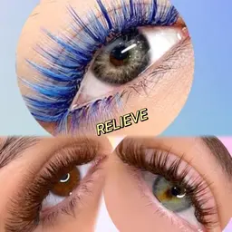 【ワンホンカラー】アイラッシュ、ブルー🩵、ブラワン🐻、チョコレートブラワン🍫120束¥7200/140束¥8300