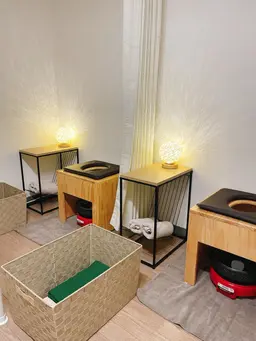 ペアで楽しくデトックス🌿爆汗🔥スッキリ!ハーブよもぎ蒸し!ペア割💞45分(お1人様¥3,500)お水付き💧