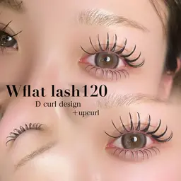 4月限定❕アップカール+Wフラットラッシュ120束🤎