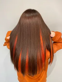 【個性をプラス】インナーカラー＋プレミアムカラー＋ザラメトリートメント🌈🩵