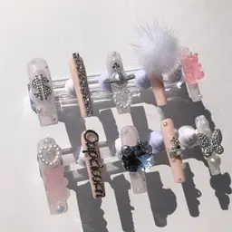 ☆長さだしやり放題コース️☆ 無料パーツ多数＆アートし放題！デカパーツも豊富に取揃え︎🐯