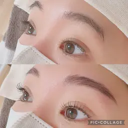 ハリウッドブロウリフト ・Wax脱毛・長さカット・間引き・眉パーマお仕上げアイブロウメイク付き