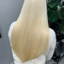 【ダブルカラー】ブリーチ(リタッチ)＋透け感カラー＋トリートメント