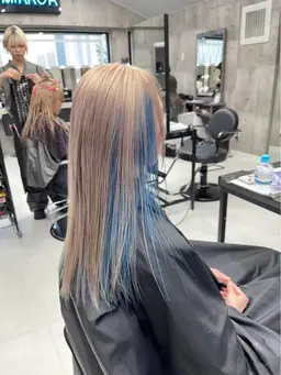 【染めないインナーカラー】カット込💛ྀི最高級品質レミー毛シールエクステ10枚🌻✧*｡